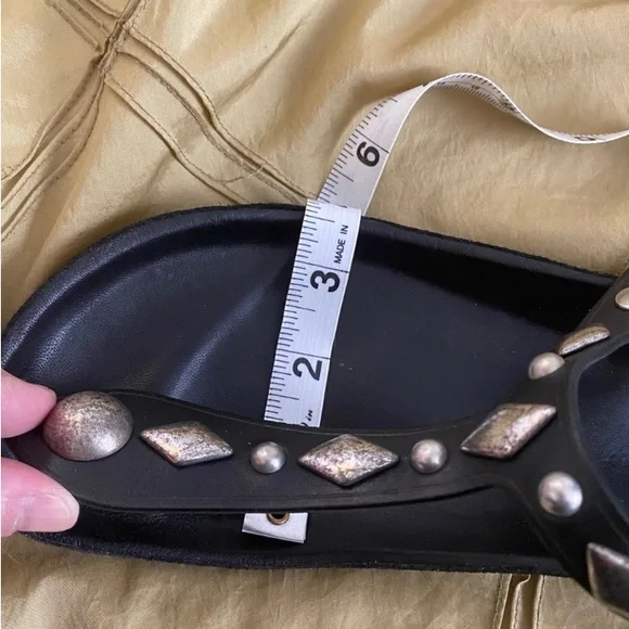 ISABEL MARANT ENAVY LEATHER STUD GLADIATOR SANDALS - Picture 11 of 14